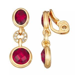 Napier Comfort Clip Dressing Up Drop Earrings